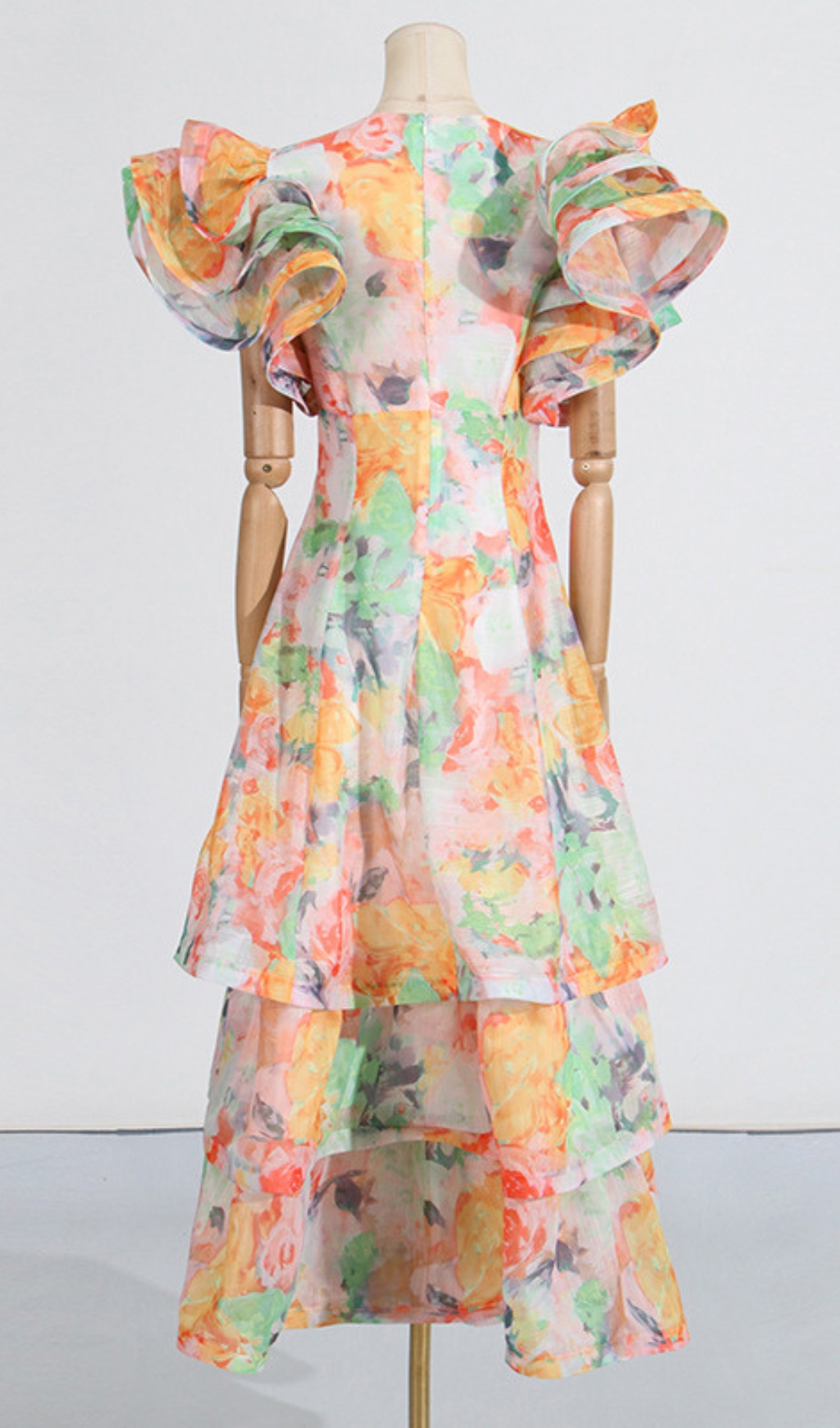 218597eb727f79800b0761f75abd78a6.jpg Fashionslee Women Élodie Floral-Print Ruffled Gown