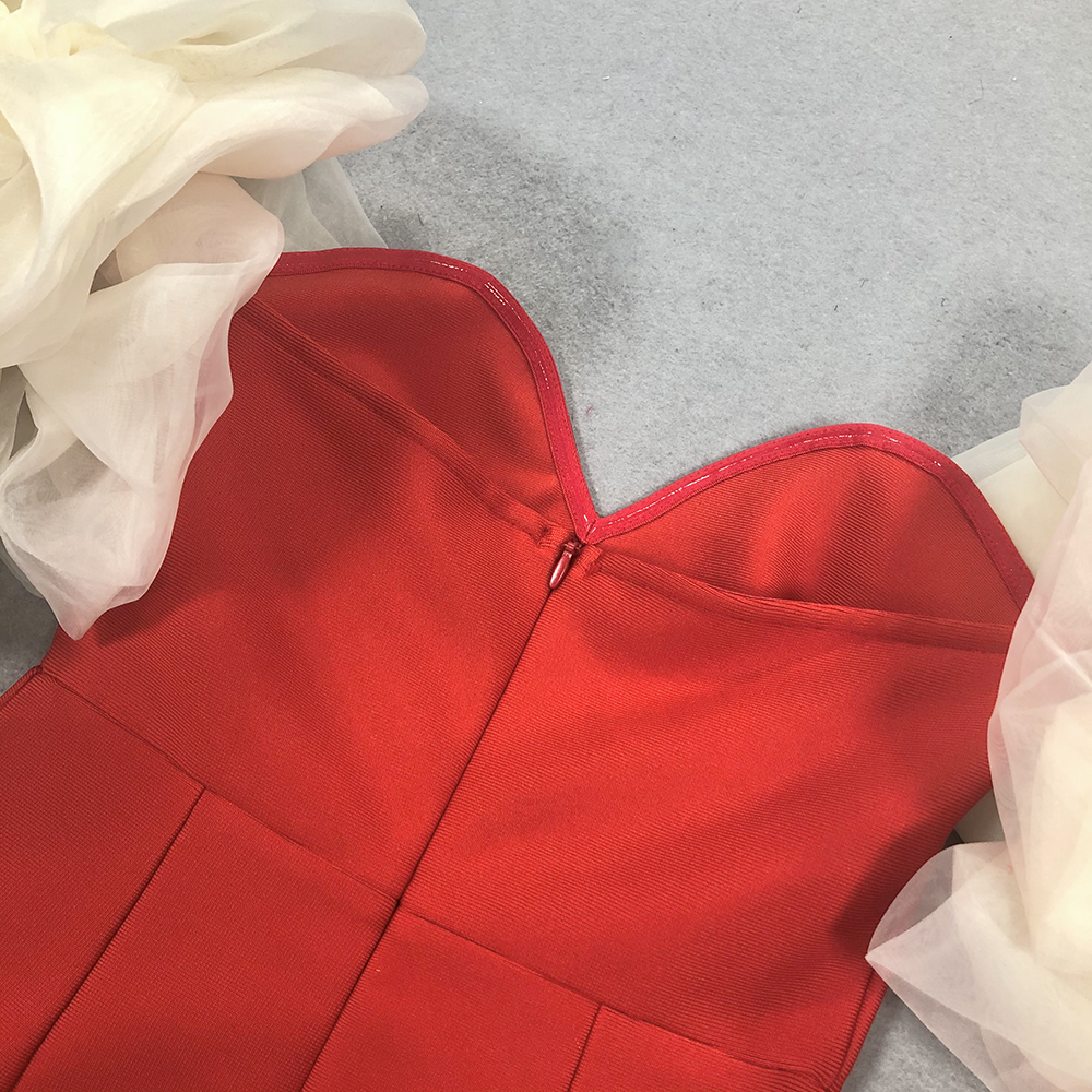 21bdb2cf2fb8f33da9ea932b612b52db.jpg Fashionslee Women Cezary Red Off-Shoulder Maxi Bandage Dress
