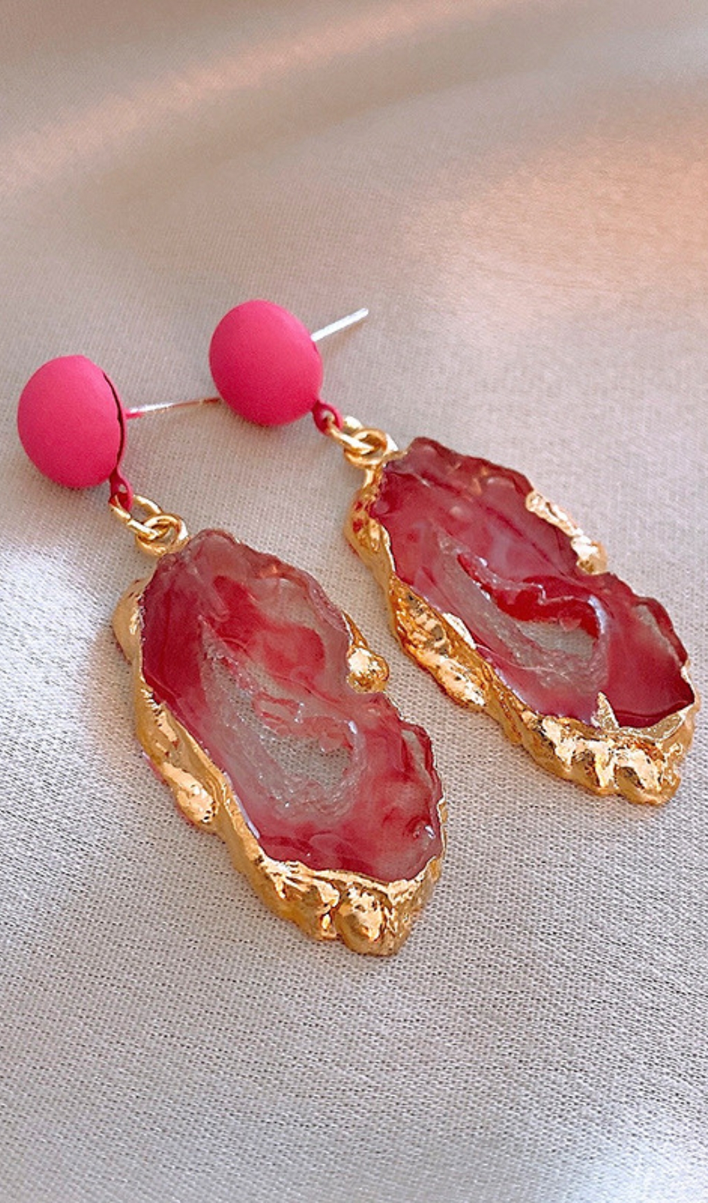 21bdecfc8c80a7c4042c2cedb6757223.jpg Fashionslee Women Dorothy Pink Earrings