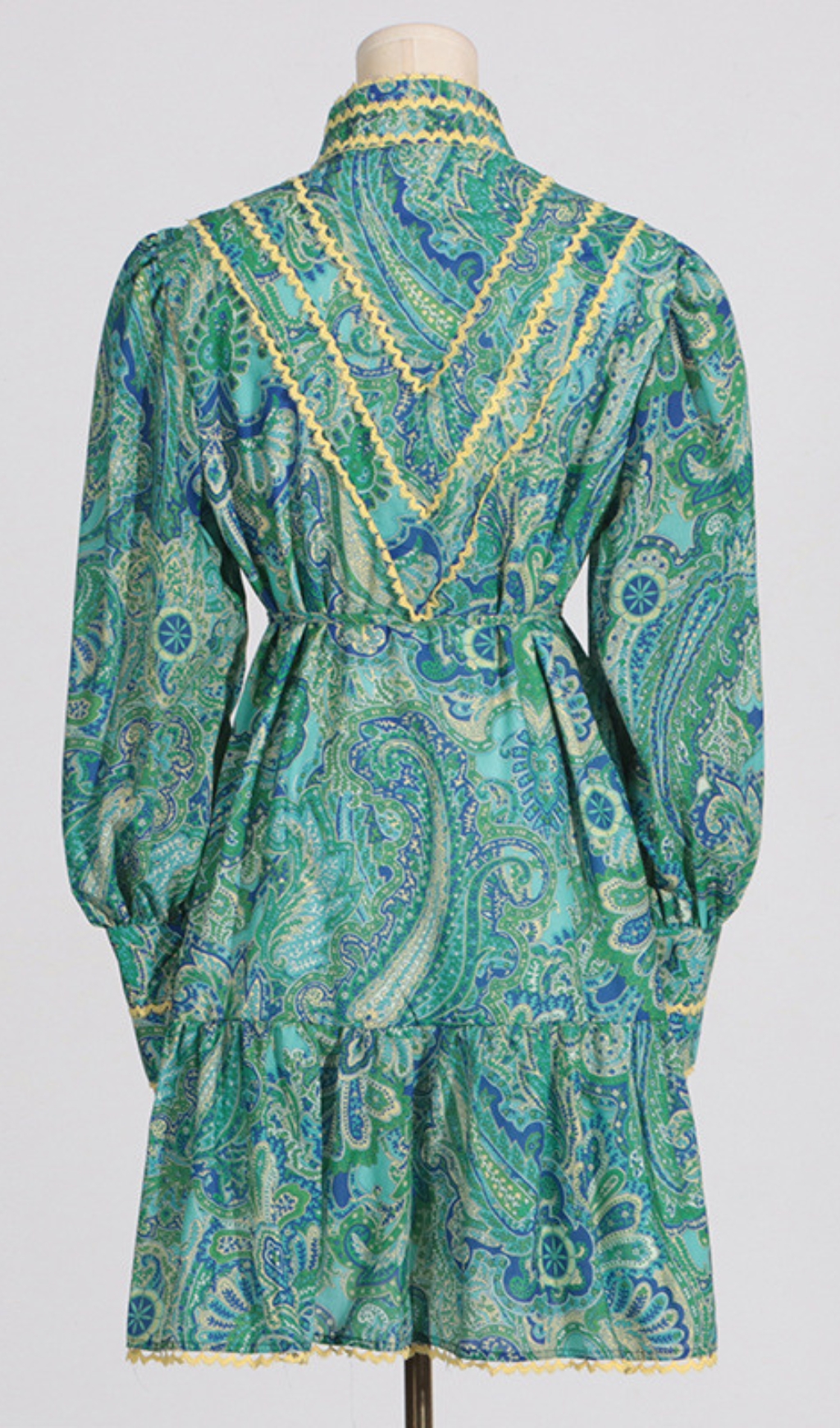 21fa3e1a7aa059b97d6dabf032f01f00.jpg Fashionslee Women Bull Green Printed Long Sleeve Mini Dress