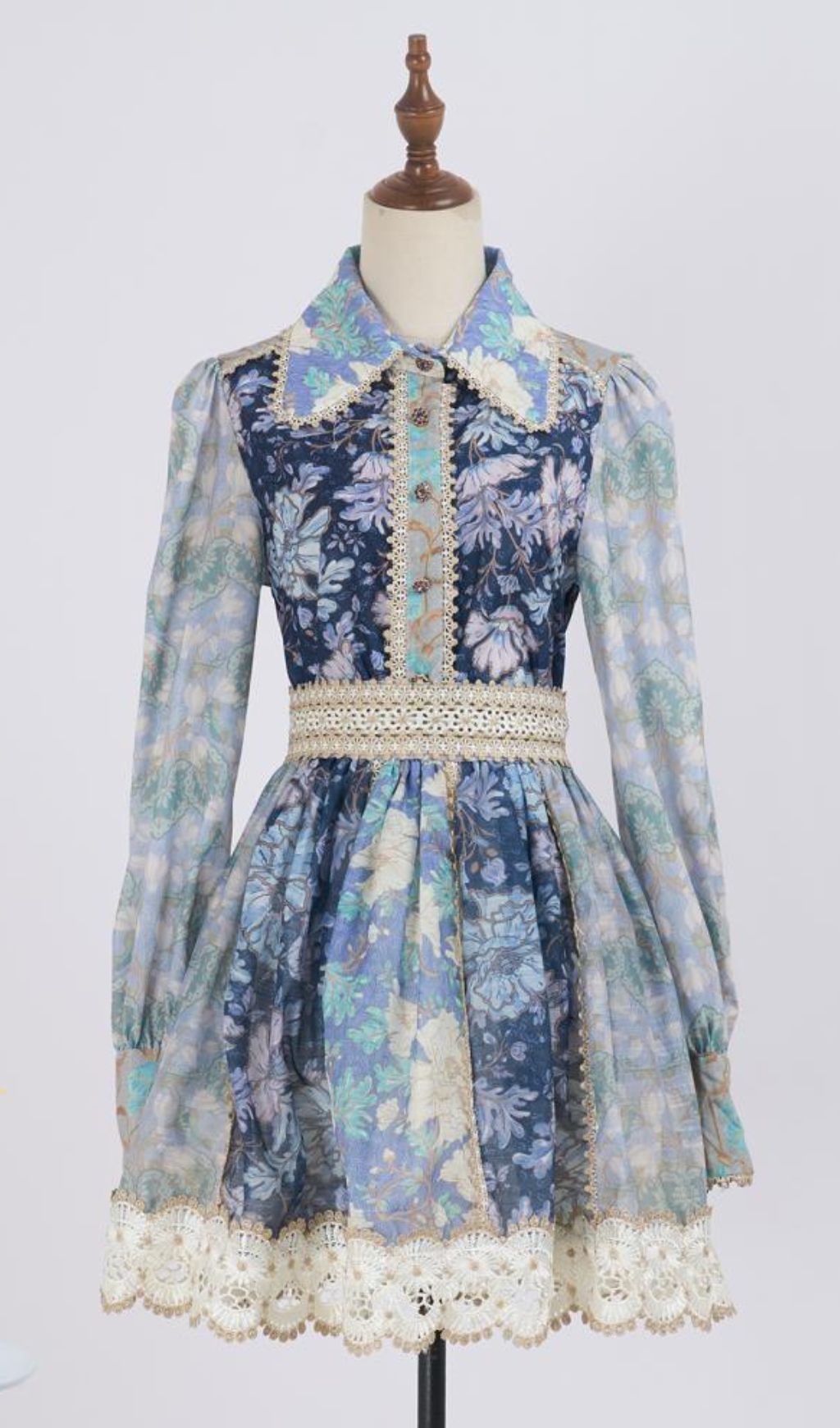 Fashionslee Women Gladys Printed Long Sleeve Shirt & Skirt Set