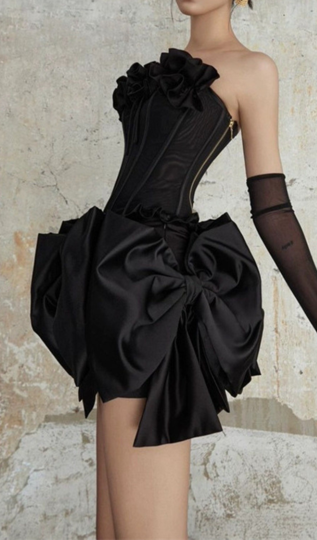 TRENDING BLACK BOW BANDAGE MINI DRESS - OWNCI TRENDING BLACK BOW BANDAGE MINI DRESS - OWNCI