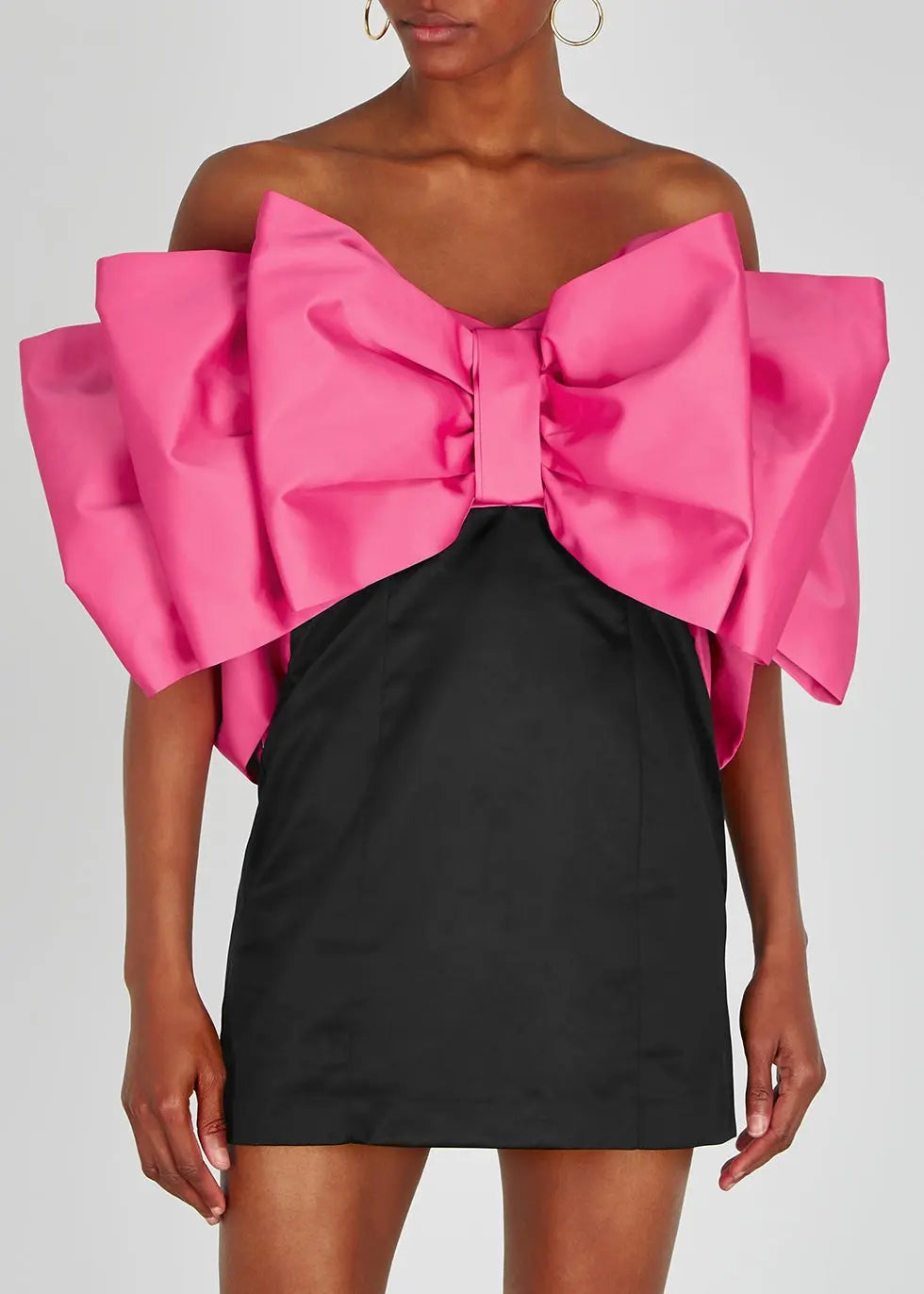Fashionslee Women Sexy Bowknot Strapless Mini Dress