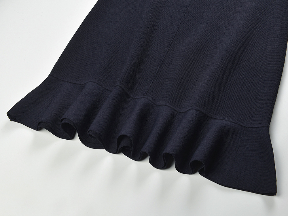 23977e0097bb99d3b160b740dc954c89.jpg Fashionslee Women Contrast Short Sleeve Knit Dress