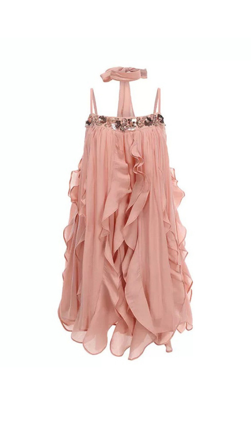 VIRAL RUFFLE MINI DRESS IN AESTHETIC PINK - OWNCI VIRAL RUFFLE MINI DRESS IN AESTHETIC PINK - OWNCI