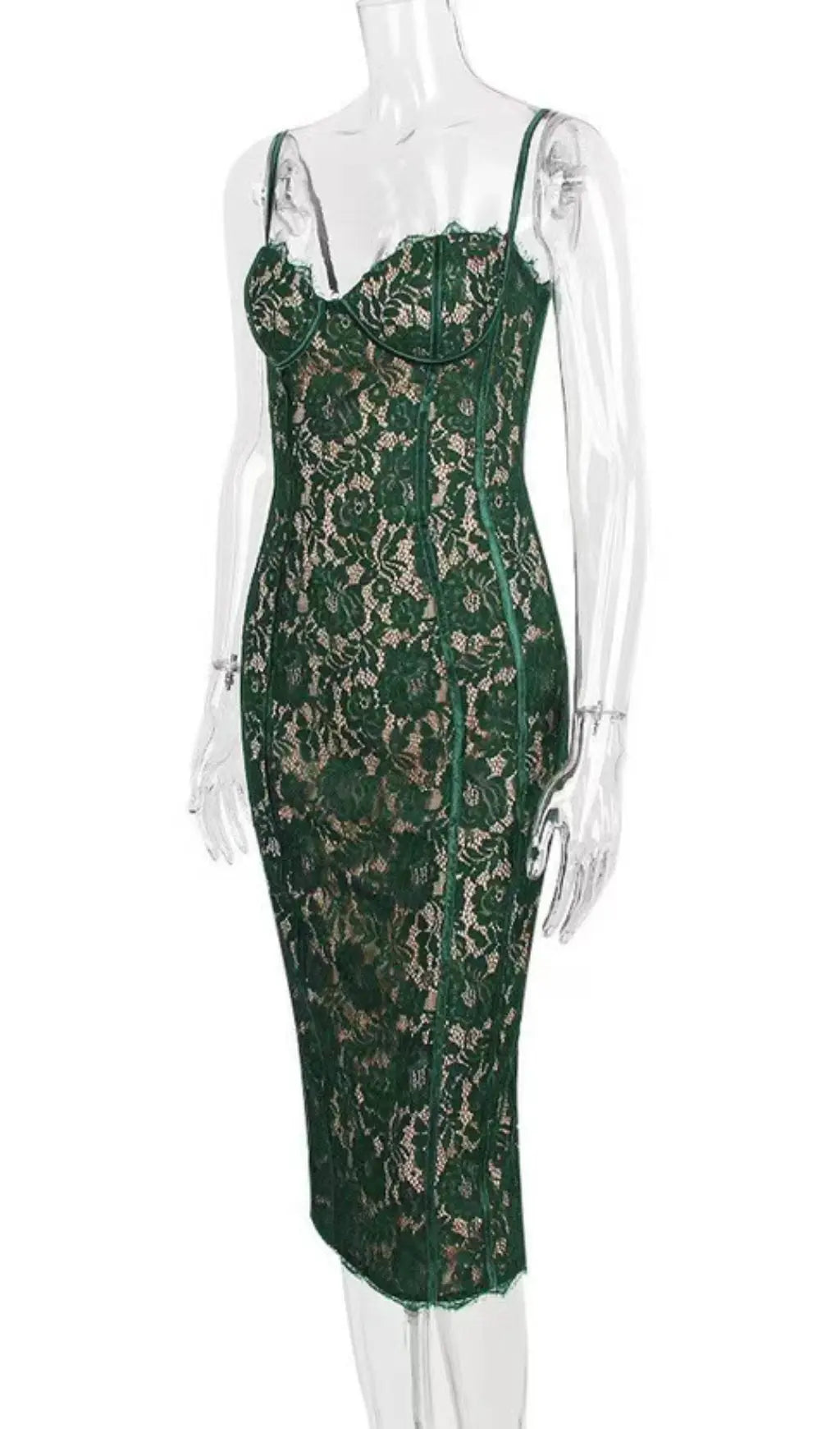 23b747dcaaee971d1550b4d5f4f6b9b1.jpeg Fashionslee Women Forest Lace Midi Dress
