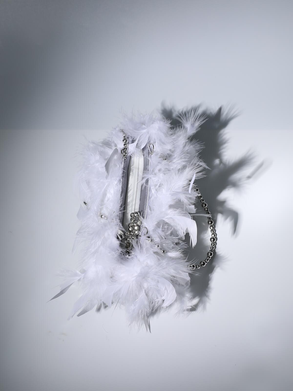 23baad9e9d8be0c08bea64df558bfa8c.jpeg Fashionslee Women Sequin Feather Shoulder Bag