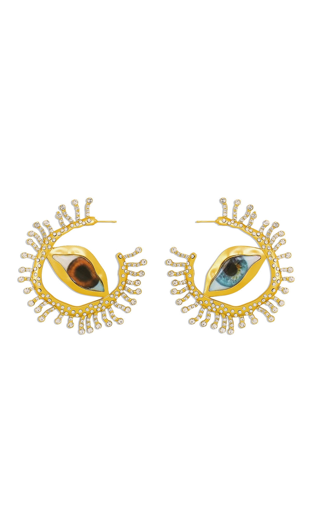 23babf4d9915b4ecc2bd7d15fdeb36af.jpeg Fashionslee Women Ariella Crystal Heterochromia Earrings