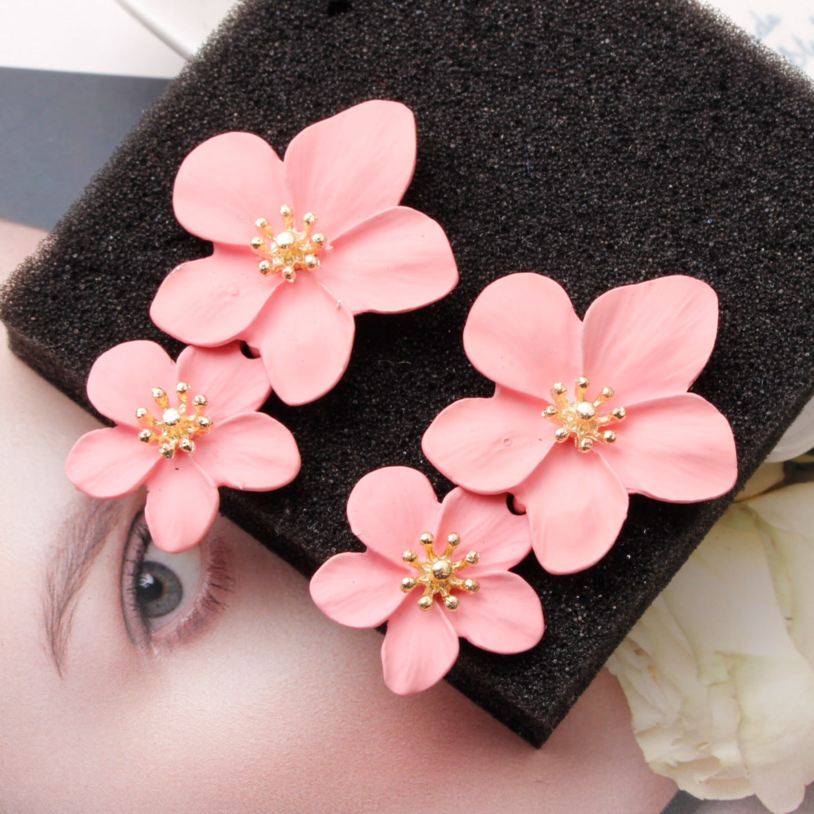 23bace99e5c80d9429bfb2fb64417d51.jpeg Fashionslee Women Double Flower Earrings