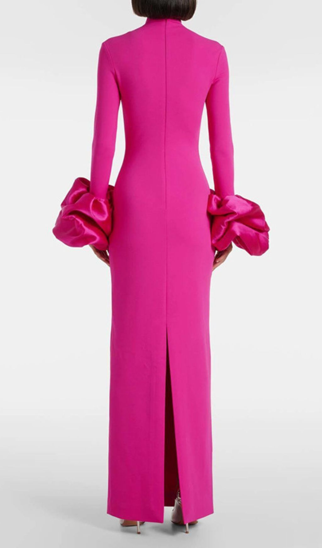 Fashionslee Women Ira Pink Long Sleeve Maxi Dress