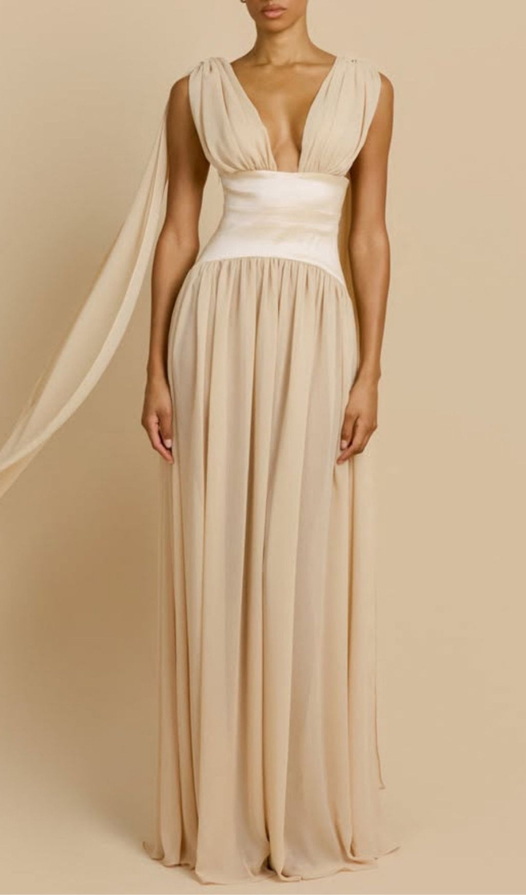 24288234d64da32be61524ba87de1d11.jpg Fashionslee Women Korinna Ivory Chiffon Maxi Dress