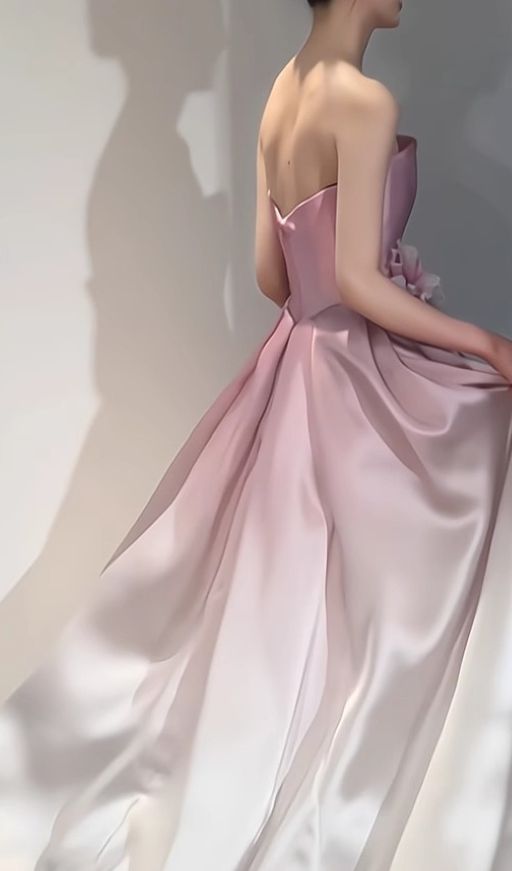 246a4e4681f15bf9b0011427c0ad5835.jpg Fashionslee Women Biddy Pink Strapless Flower Gown
