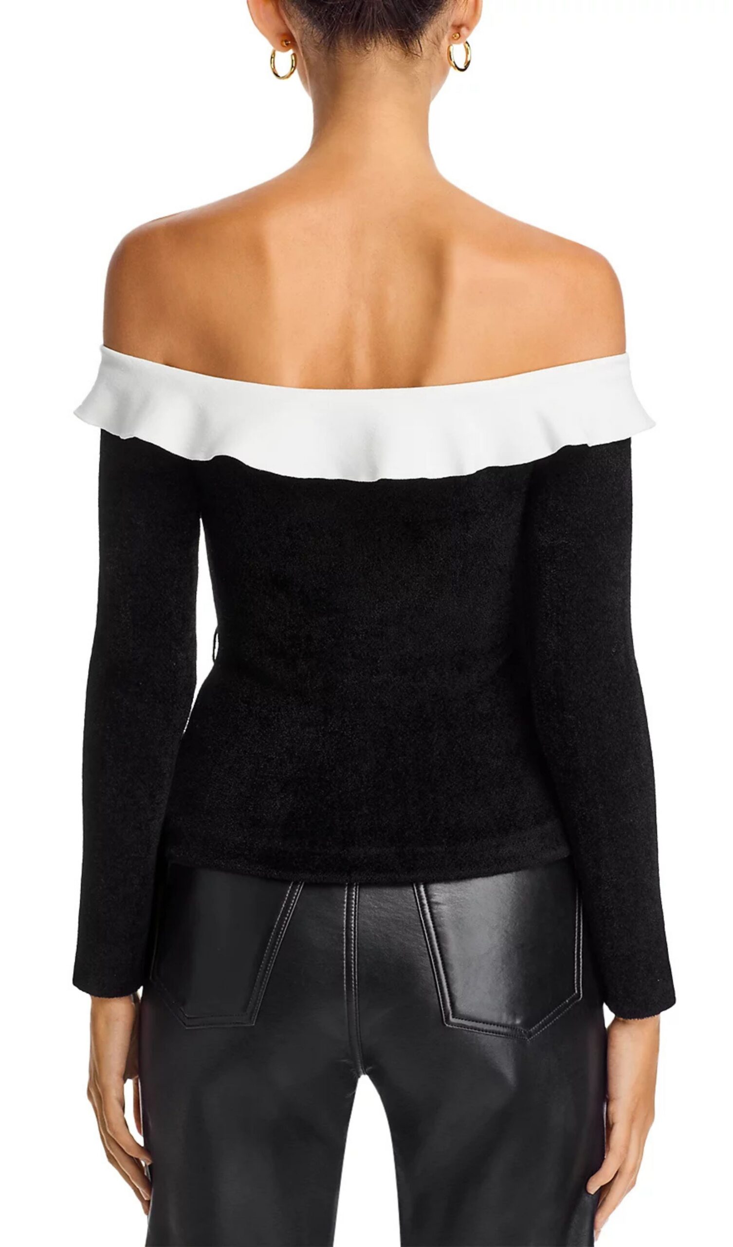 24c416d26d0f35b235154397466094e4.jpg Fashionslee Women Chenille Knit Off-The-Shoulder Top