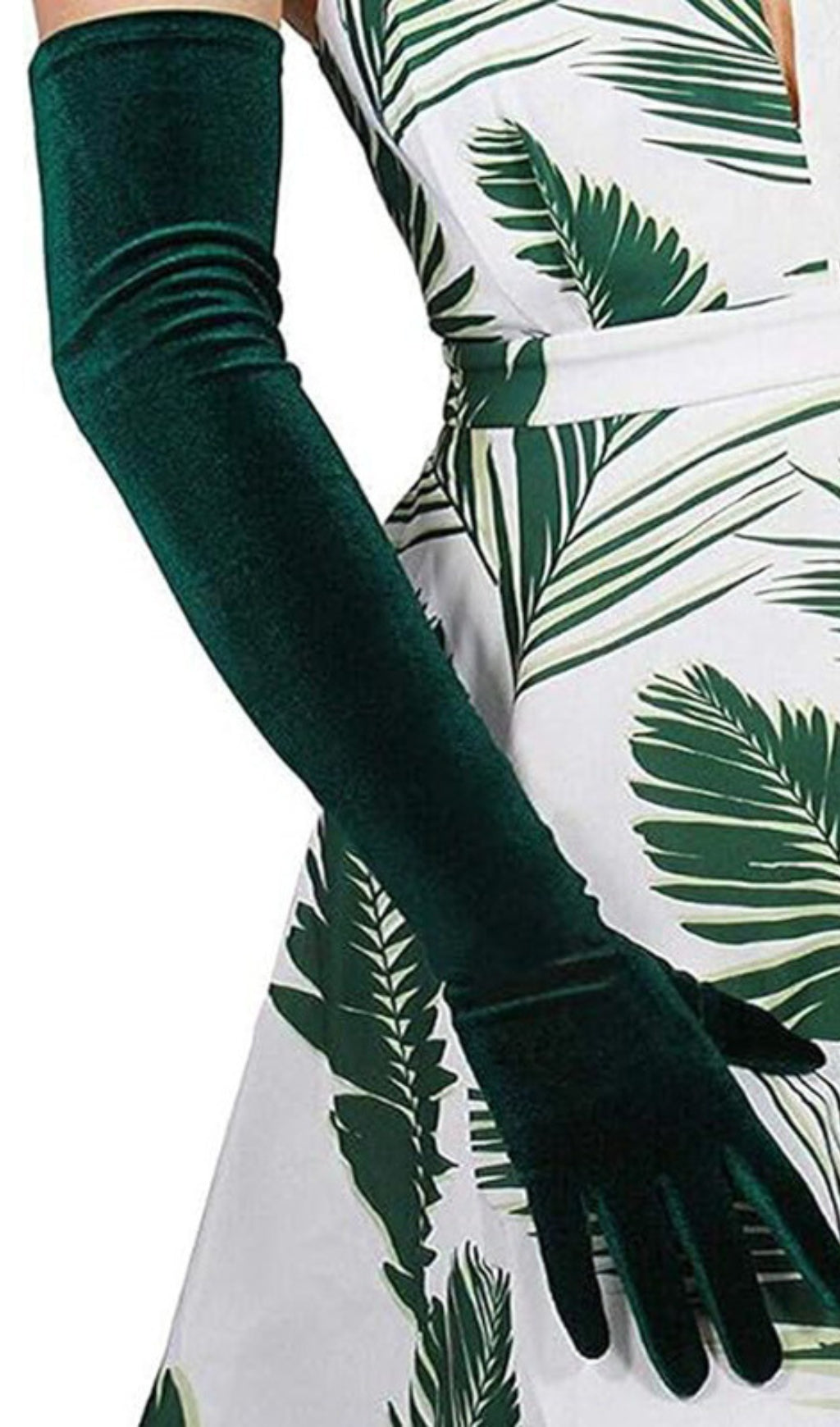 24dbfb5aa45e7c955335f9eb1949b471.jpeg Fashionslee Women Green Velvet Gloves