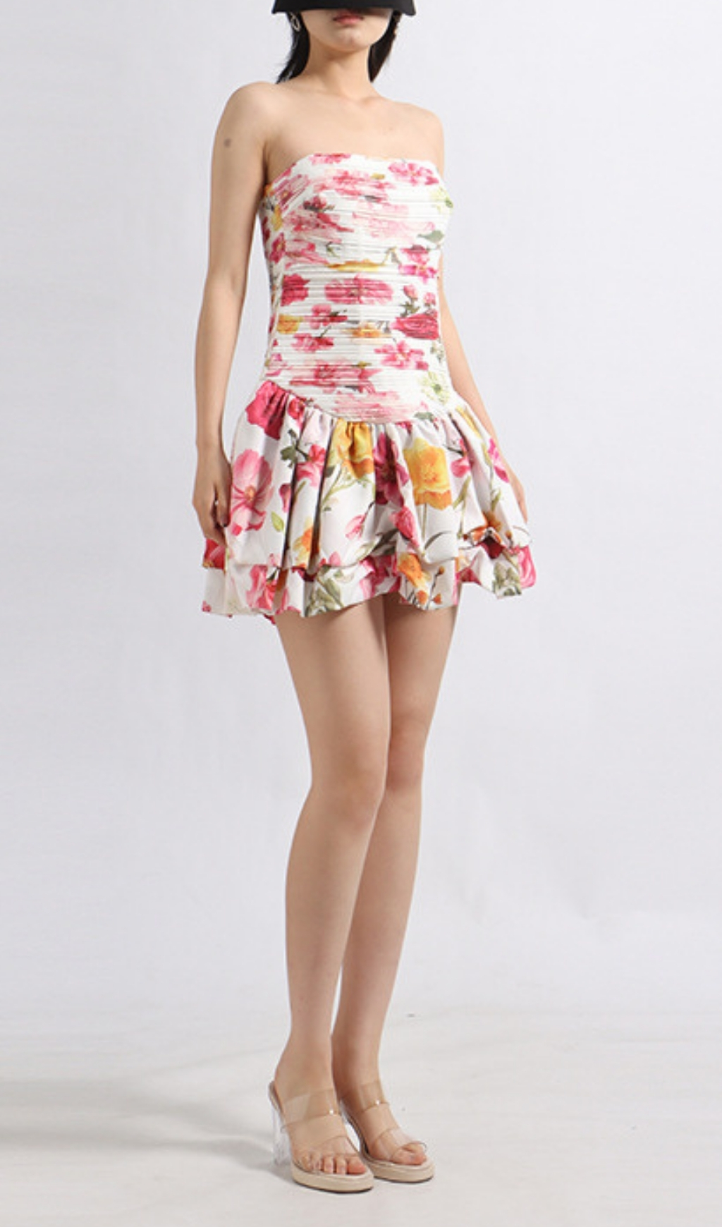 25a4bfa92810d1a3b9c86db9a72a337d.jpg Fashionslee Women Elara Strapless Floral Printed Mini Dress