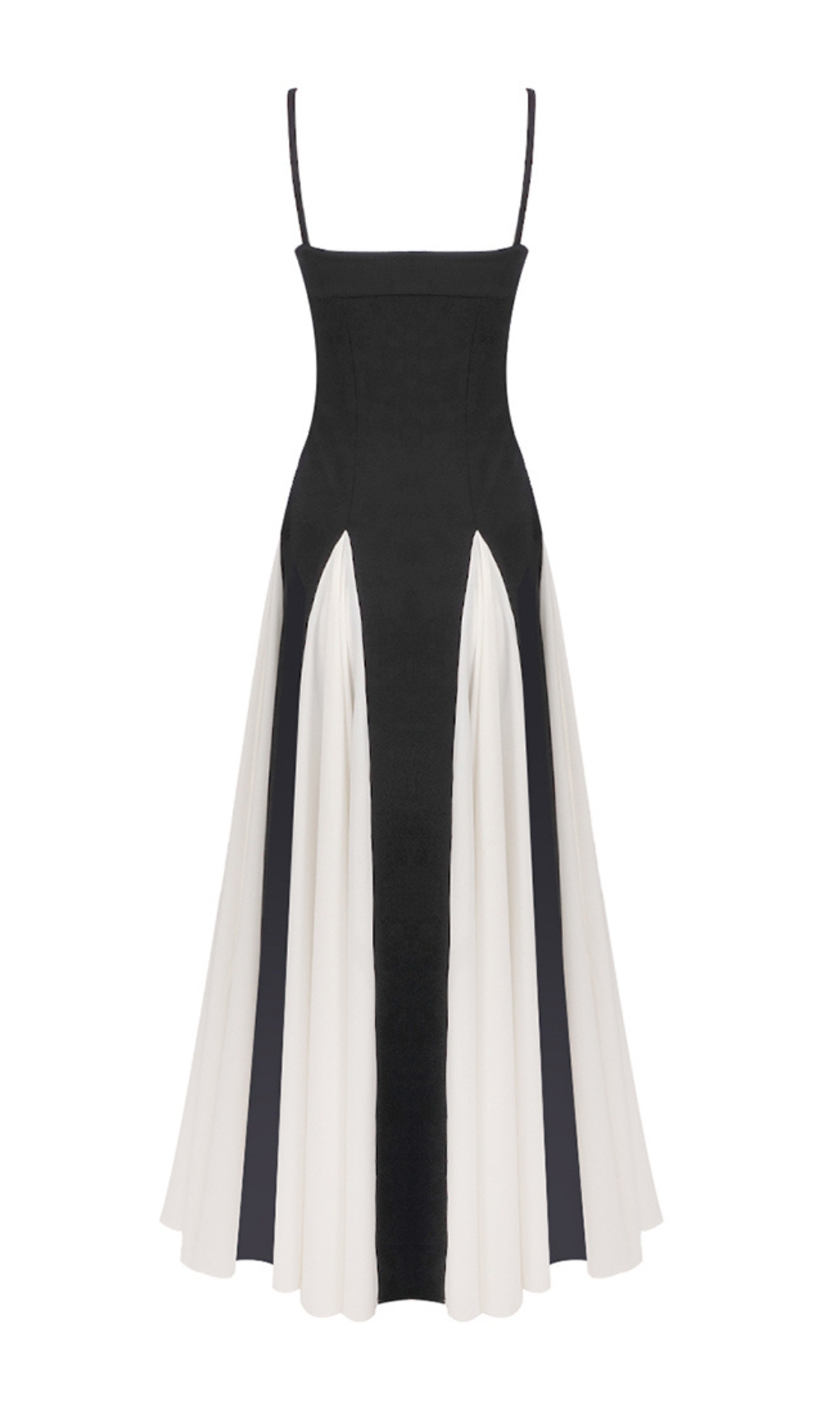 25b03b12207e5575fcb0edb0becbbbcb.jpg Fashionslee Women Brynna Black White Patchwork Maxi Dress