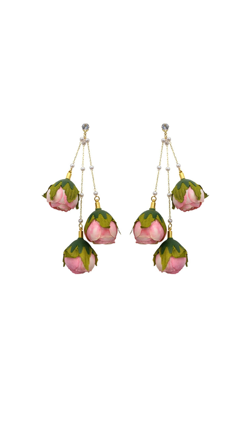 25c00dbf8151d077221a85dff7e40283.jpeg Fashionslee Women Aisha Imitation Rose Tassel Earrings