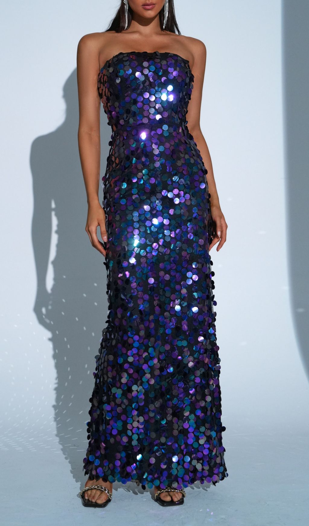 25db36a18958d71d0b28d0e629dffe5c.jpg Fashionslee Women Fiene Strapless Sequin Maxi Dress