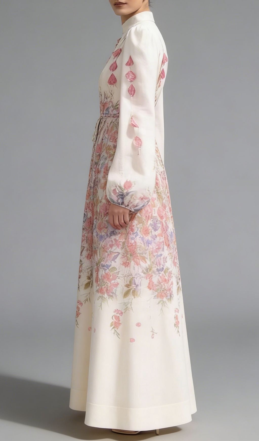 Fashionslee Women Kartier Floral Long Sleeve Maxi Dress