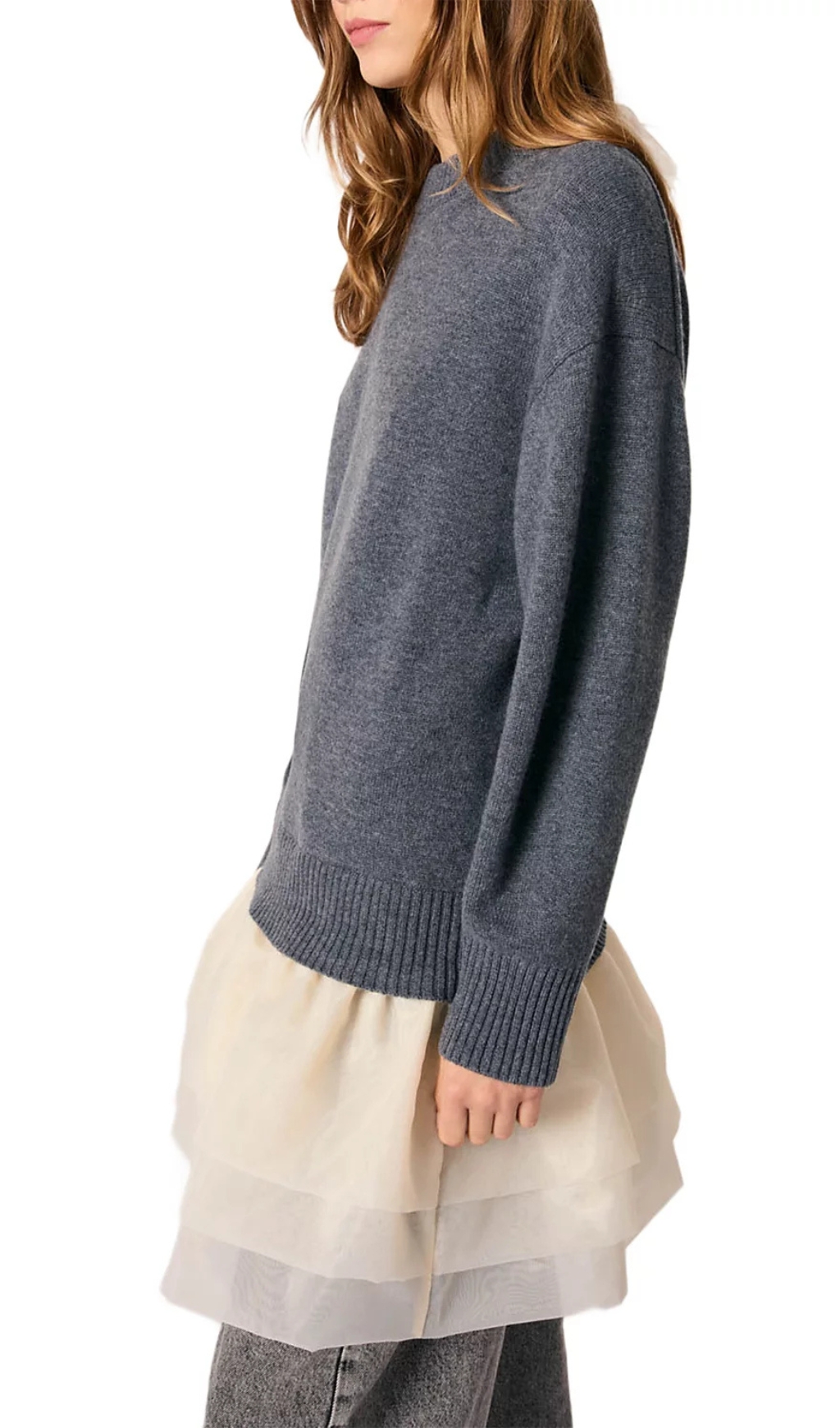 263298395f377939bba7a930fb54a5a3.jpg Fashionslee Women Roganza Mixed Media Dress