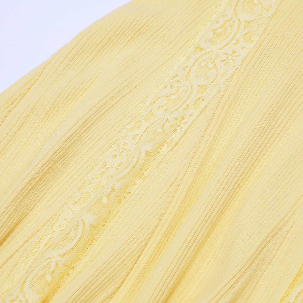 TRENDING YELLOW LACE KNIT MIDI DRESS - OWNCI TRENDING YELLOW LACE KNIT MIDI DRESS - OWNCI