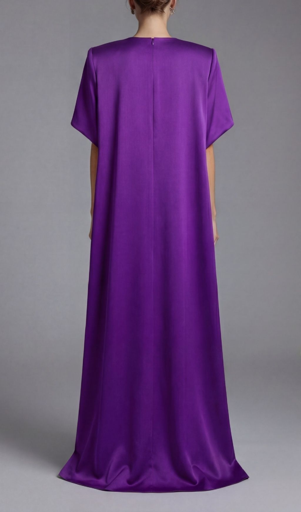 Fashionslee Women Kenisha Purple Flower Embellished Maxi Dress