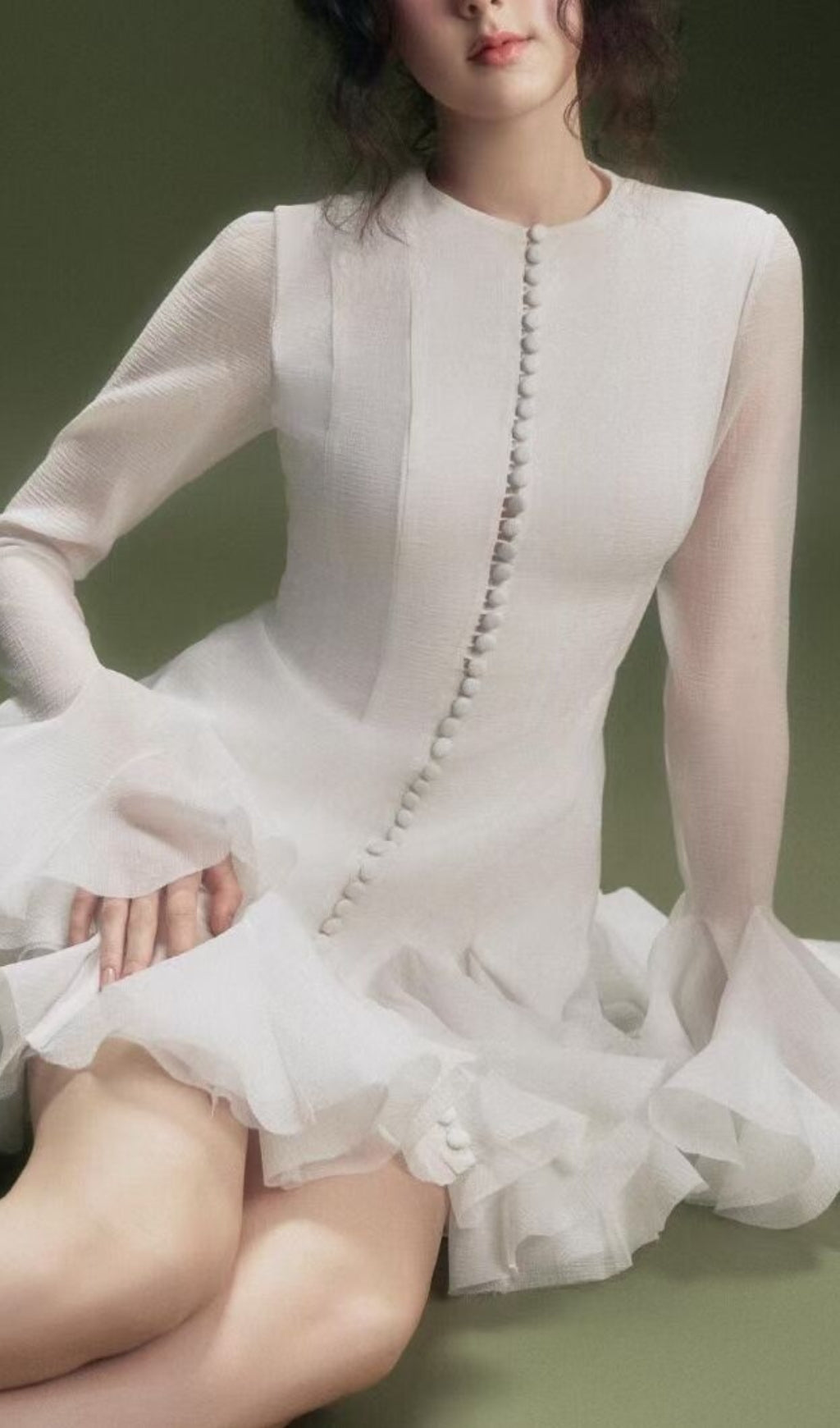 26bdf6c33971e42efa90ba0f5e5e918b.jpeg Fashionslee Women Bibiana Flared Long Sleeve Mini Dress