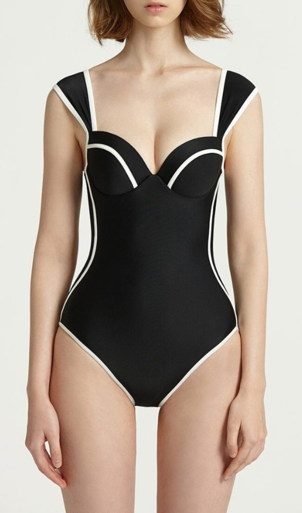 Fashionslee Women Darya Black One-Piece Swimsuit