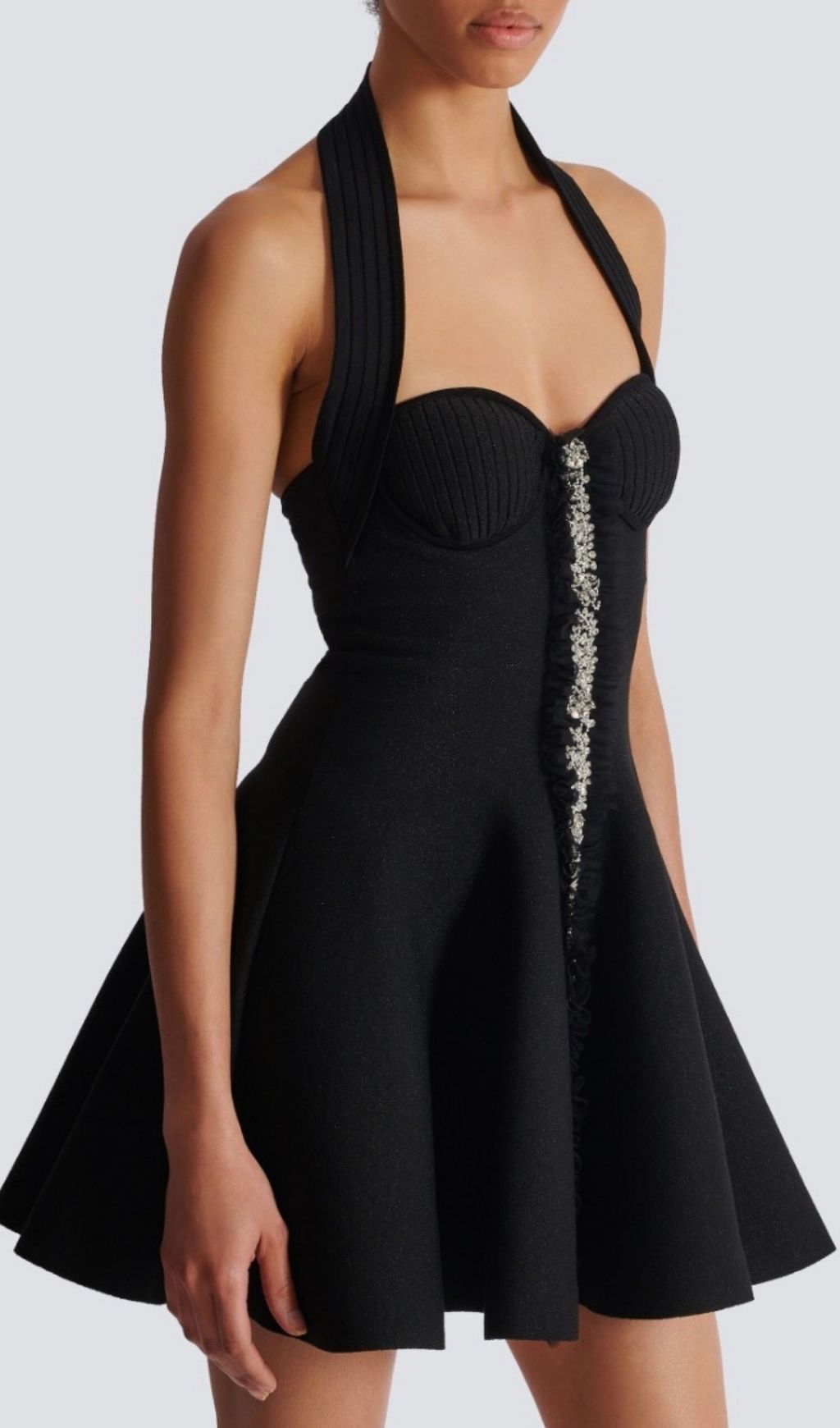 2780eec3fa5bf2a058b189d9150bbaa7.jpg Fashionslee Women Aniol Halterneck Mini Dress In Black