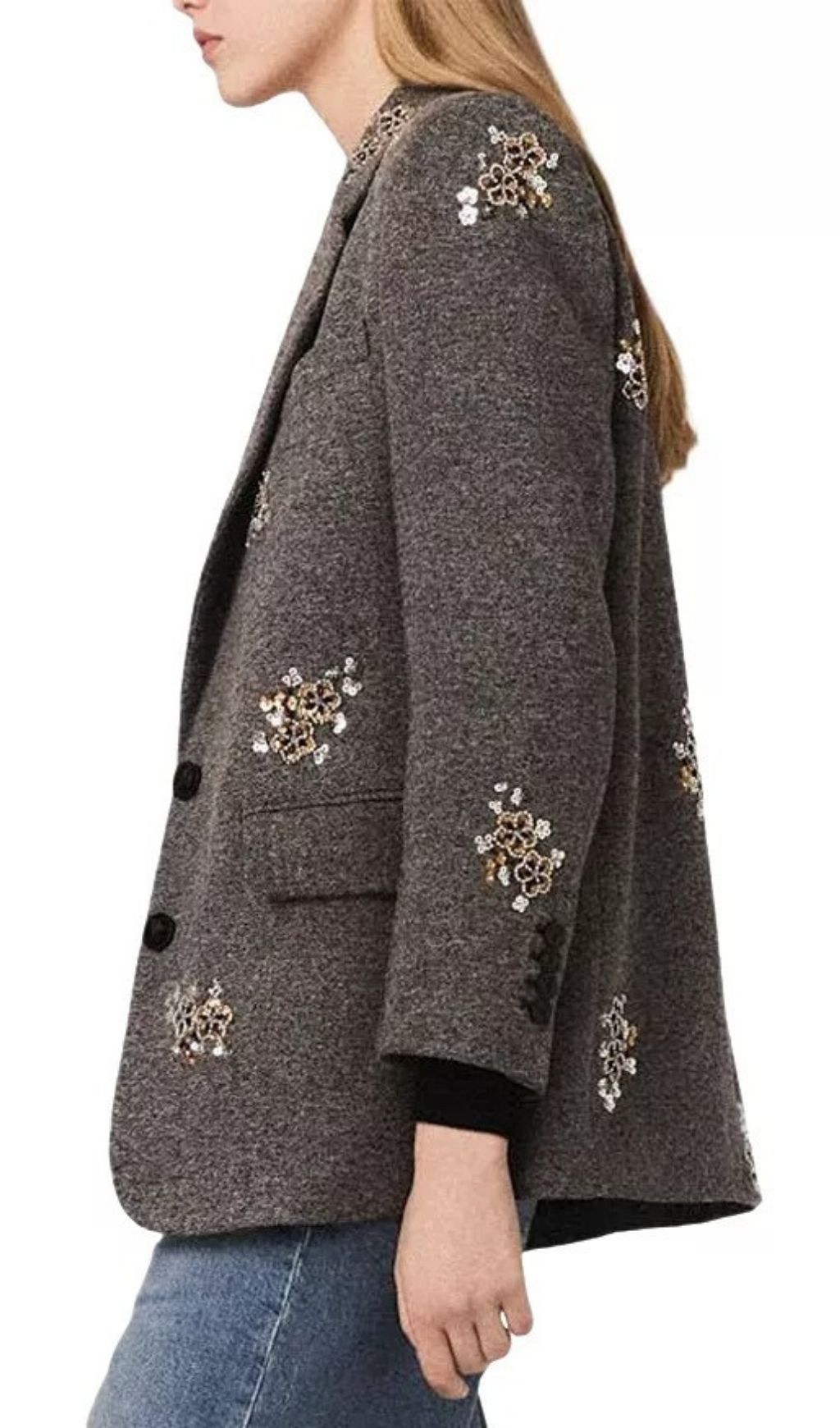27c098bfc803b9851e6c0dd8e427c6cd.jpg Fashionslee Women Vivron Embroidered Herringbone Jacket