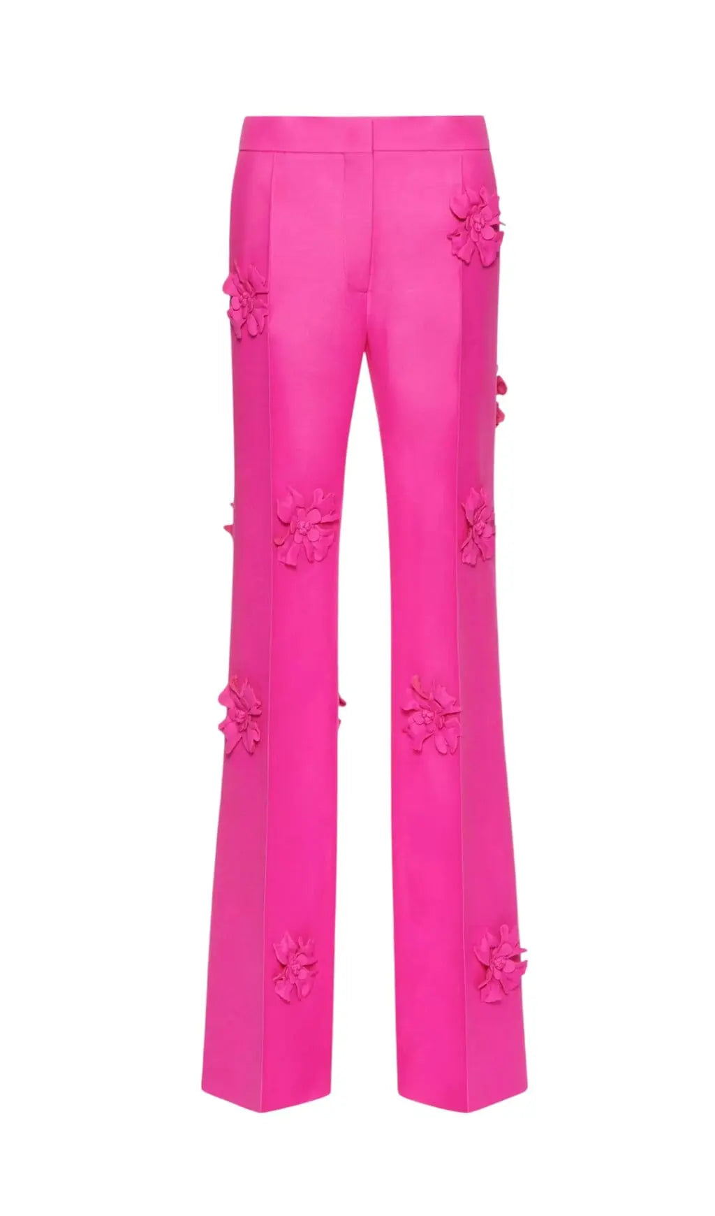 2853b3f6e74db6bb3c23cdaae7522c60.jpeg Fashionslee Women Acedia Pink Stereo Flower Mid-Rise Pants