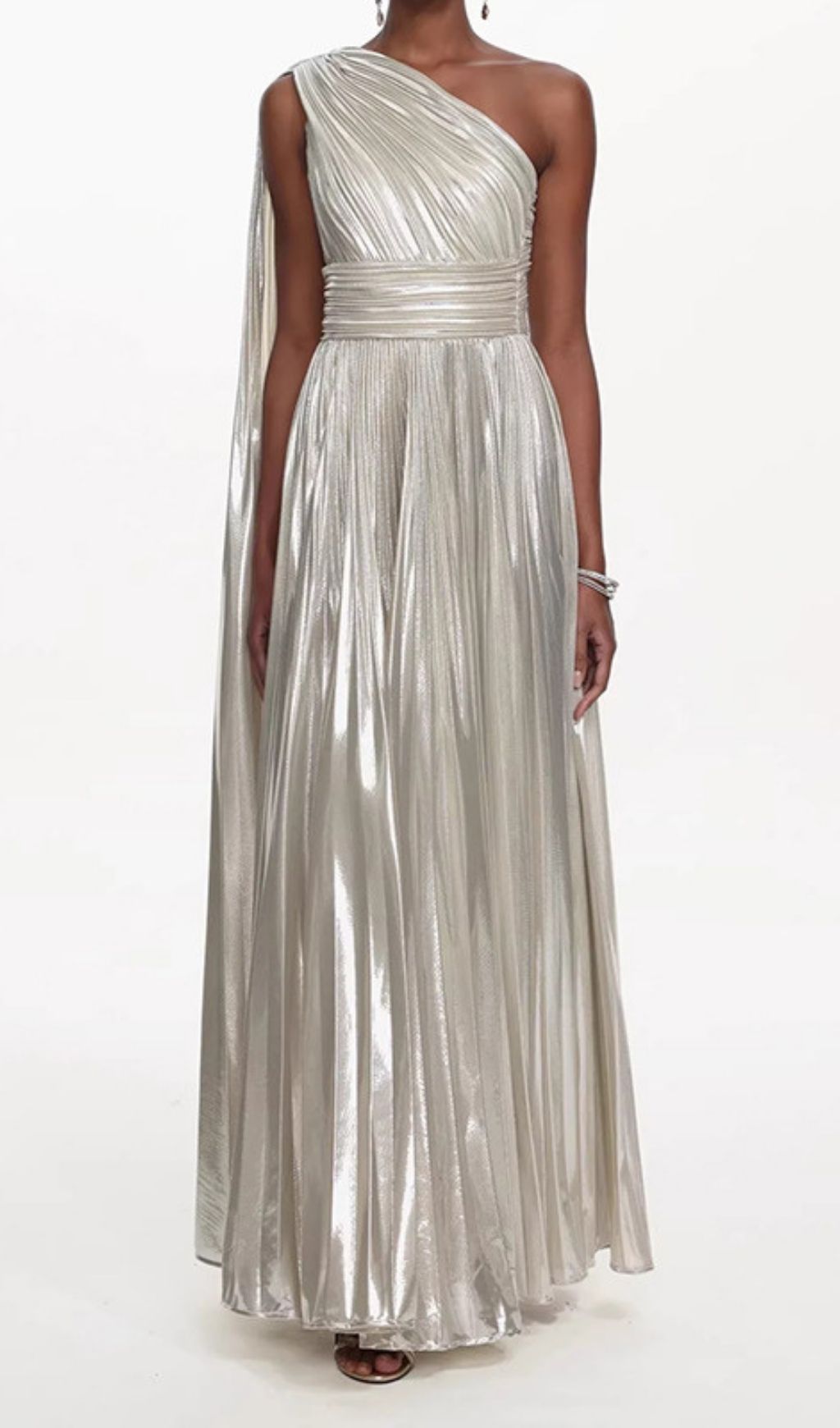 Fashionslee Women Karter Oblique Shoulder Maxi Dress