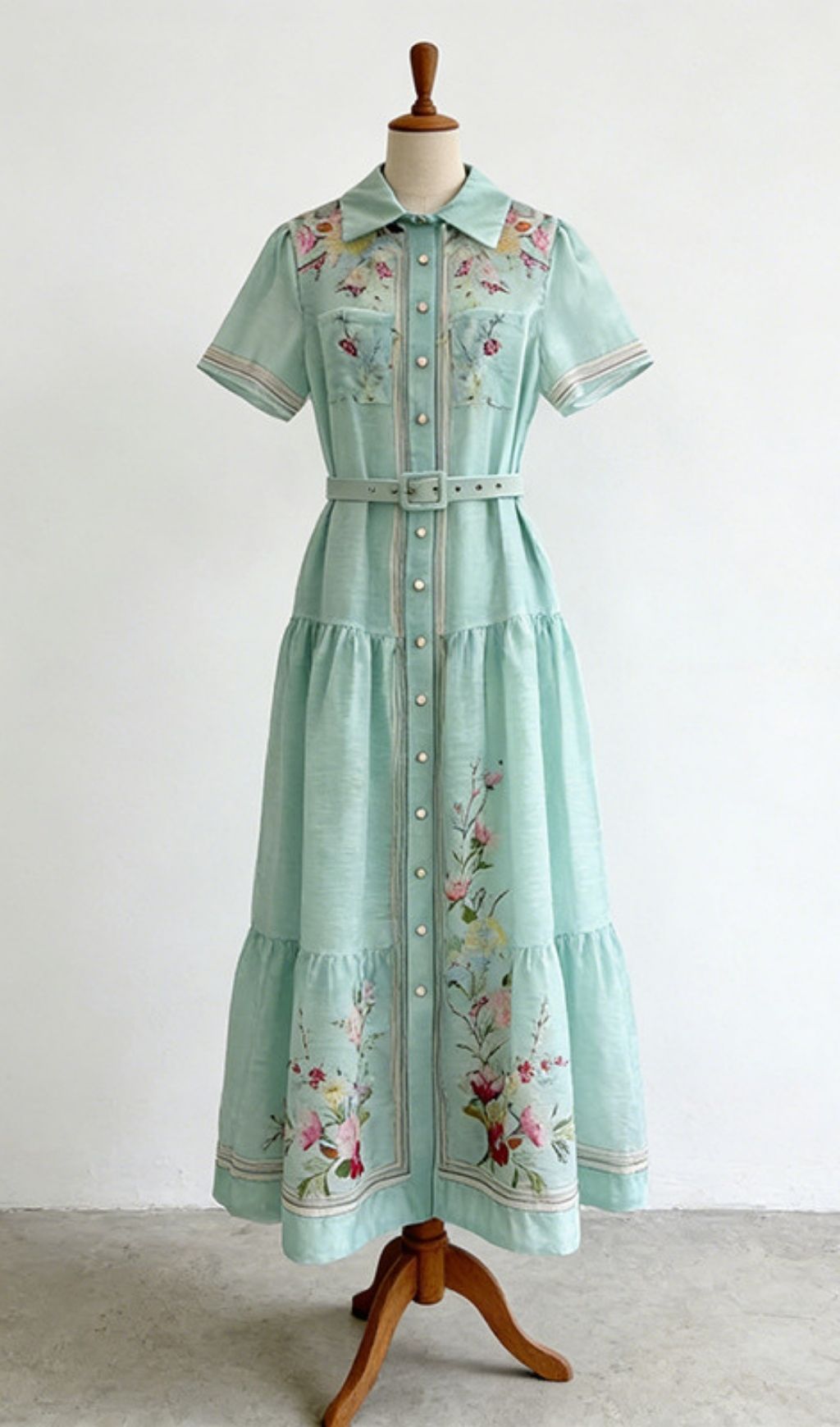 VINTAGE FLORAL MAXI DRESS MUST-HAVE - OWNCI