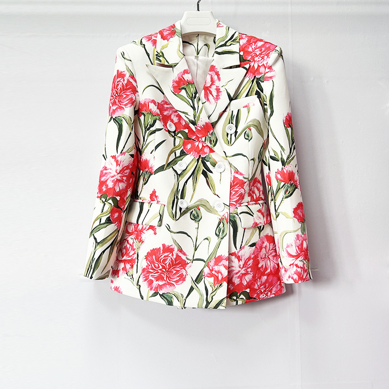 28a8576029b485a9f41506622797f856.jpg Fashionslee Women Garrett Flower Printed Blazer & Pants Set