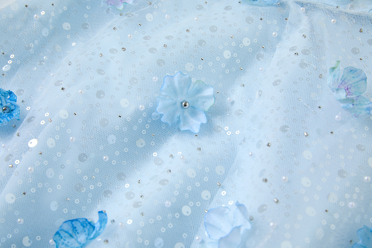 297b6eb94665084985e86c37bc5374cd.jpg Fashionslee Women Dilys Blue Flower Embelished Sequin Mini Dress