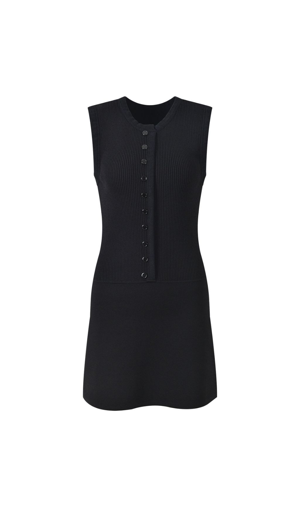 2982890a6d0b367ecbb223f01ddde40d.jpg Fashionslee Women Round Neck Rib Knit Mini Dress