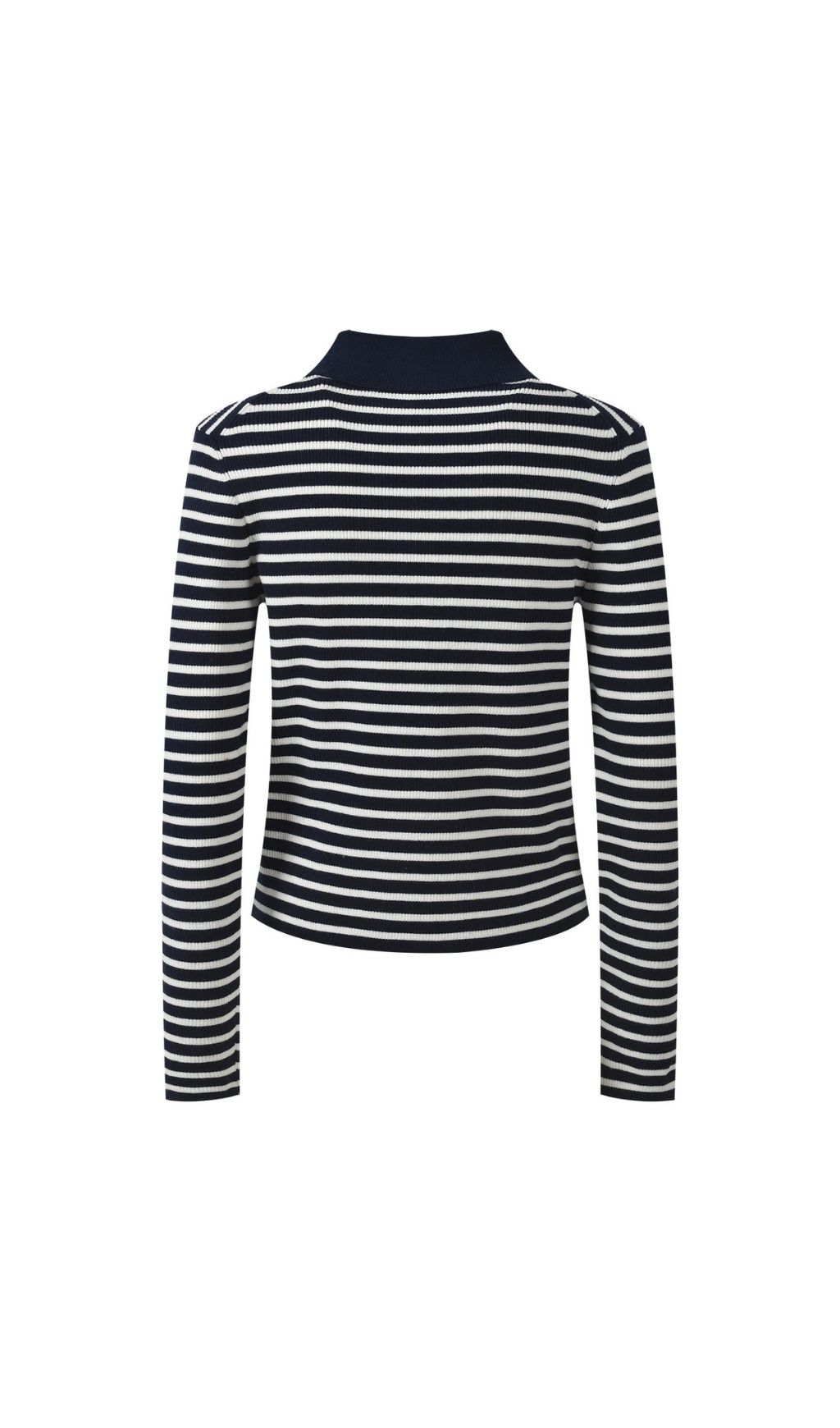 29971803d6a9c32376b50ac0353e93da.jpg Fashionslee Women Striped Polo Cardigan