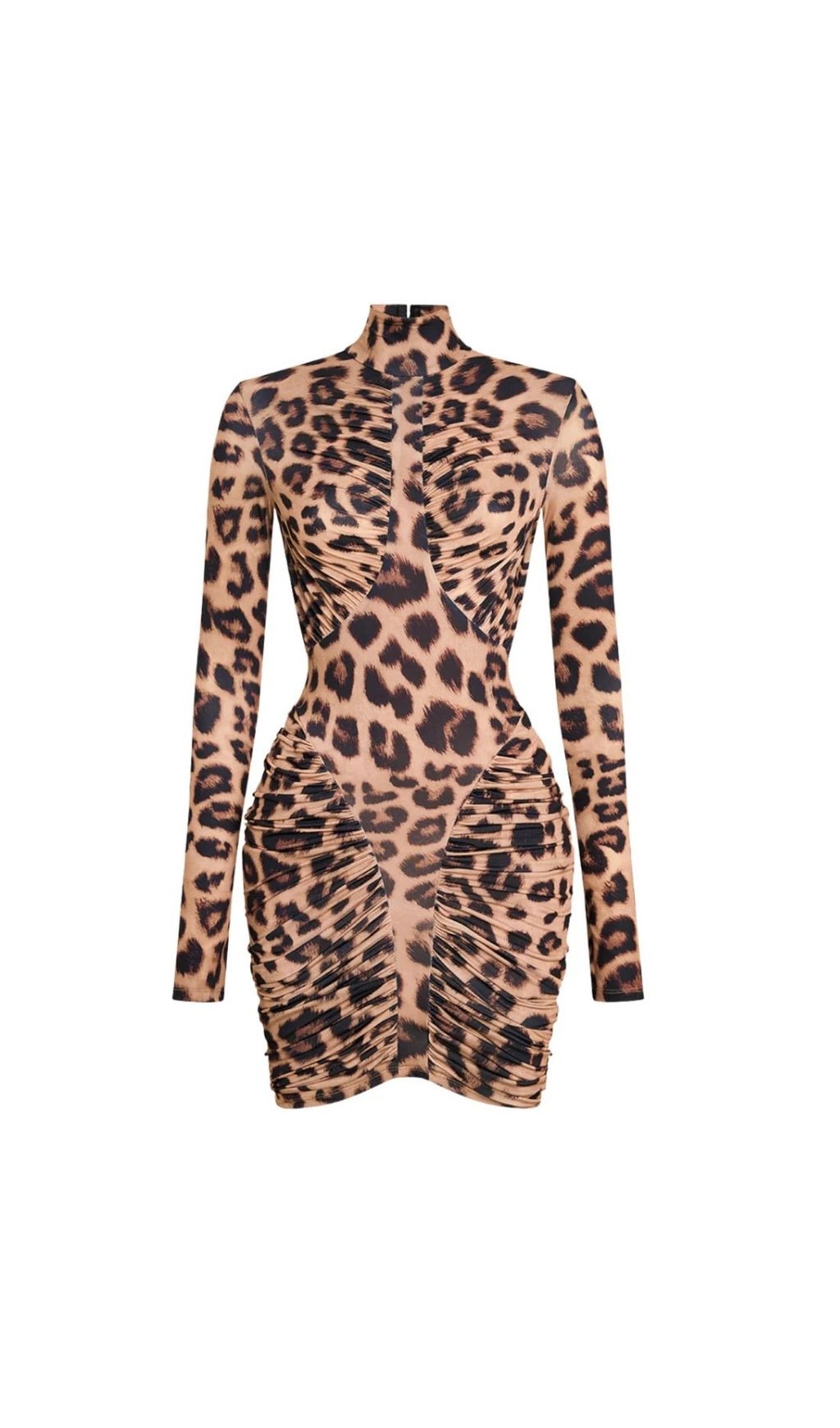 LEOPARD BACKLESS RUCHED MINI DRESS – VIRAL AESTHETIC - OWNCI LEOPARD BACKLESS RUCHED MINI DRESS – VIRAL AESTHETIC - OWNCI