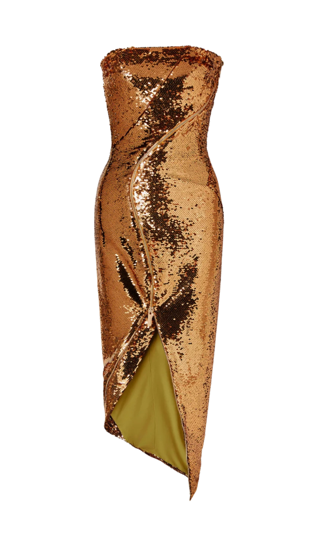 29ff777f4dbe53aa321f5f7f930ecefb.png Fashionslee Women Alile Gold Asymmetric Sequin Midi Dress