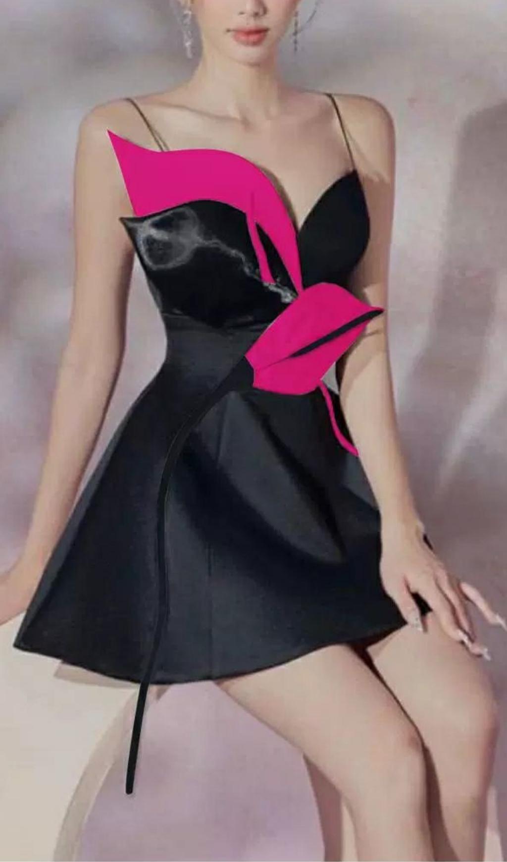 2a30f9da978faadd0f1c7fd52c2eae79.jpeg Fashionslee Women Rose Red Flower Strap Corset Mini Dress