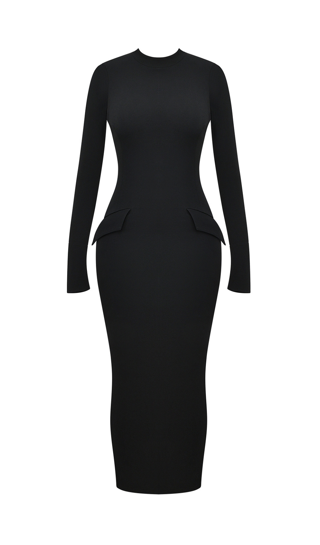 VIRAL BLACK TURTLENECK MAXI DRESS - OWNCI VIRAL BLACK TURTLENECK MAXI DRESS - OWNCI