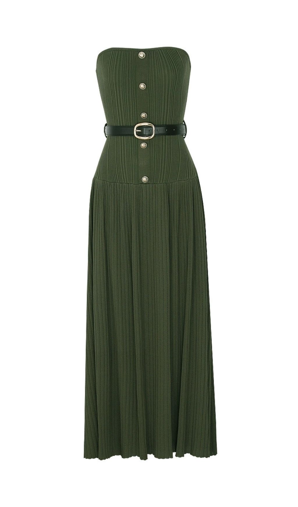 Fashionslee Women Karsen Strapless Knit Maxi Dress