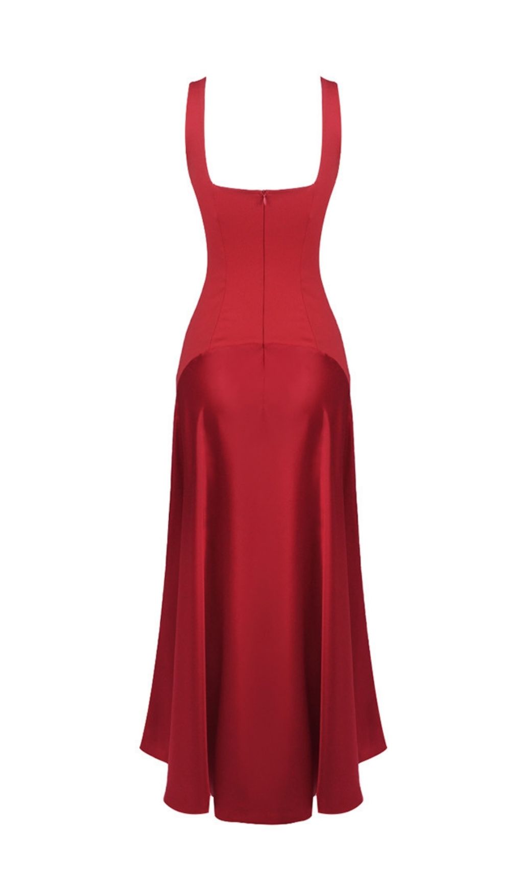2a7b8b396f1471d21fa30d81a79fd73b.jpg Fashionslee Women Kalista Red Square Neck Maxi Dress