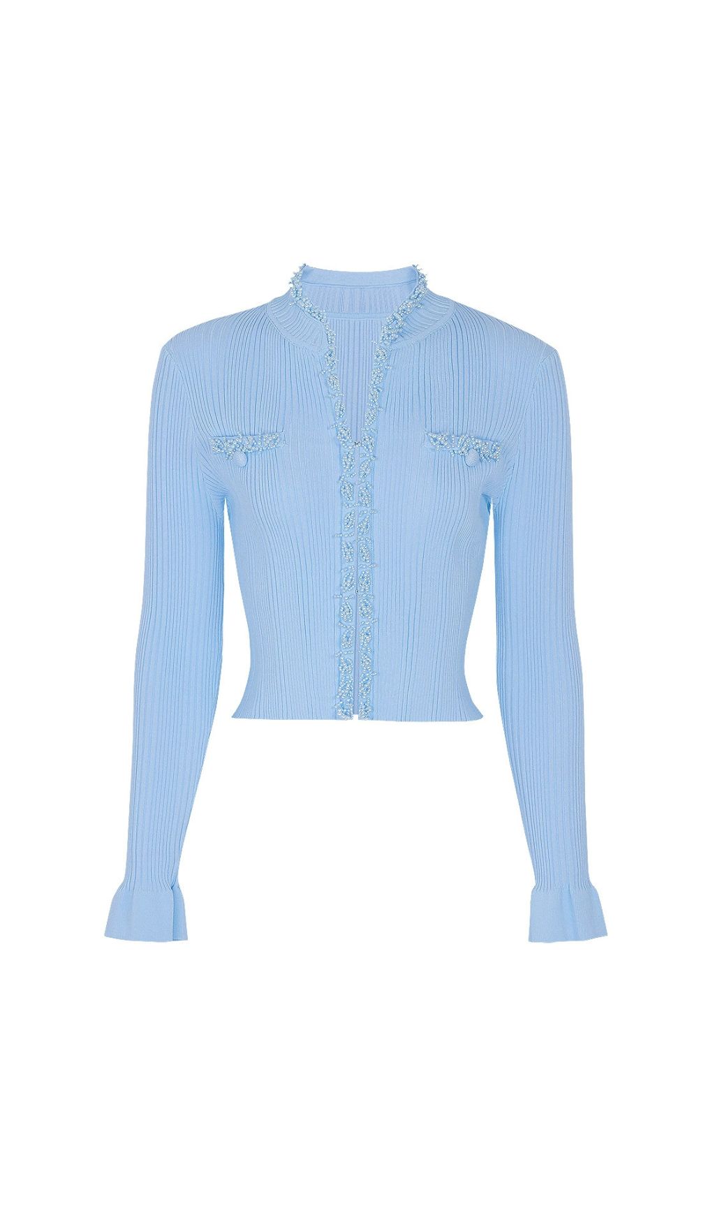 Fashionslee Women Julio Blue Cardigan & Mini Skirt Set