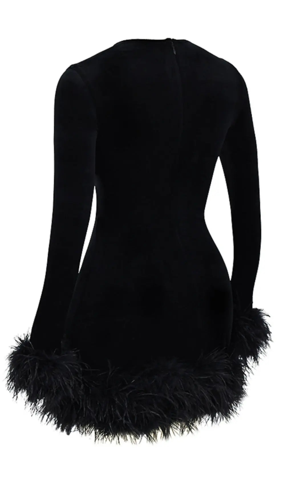 2b55b7dae42fb5ee88541b83ee75e596.jpeg Fashionslee Women Black Velvet Mini Dress