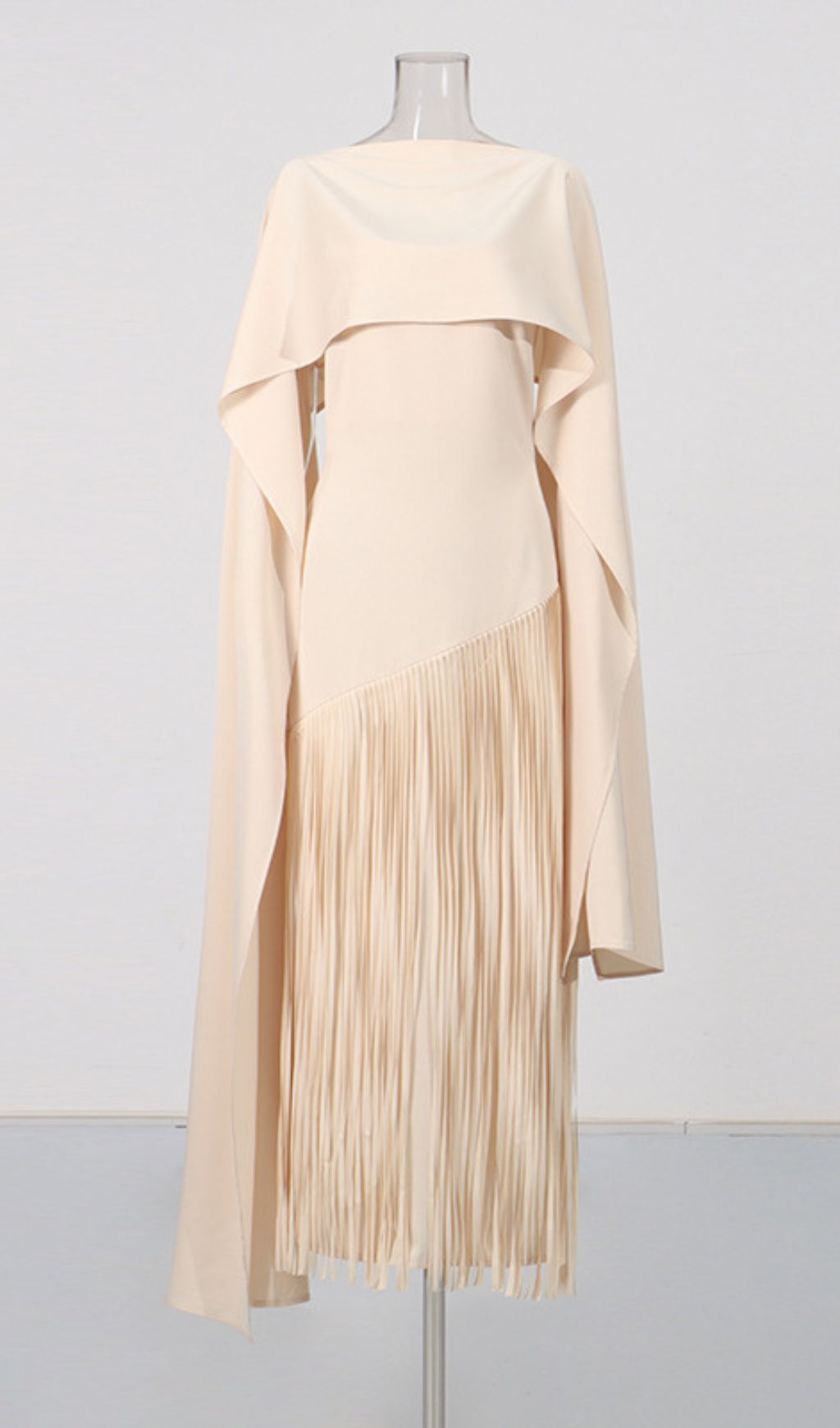 2bf3b3b91011c99d1e61584eea9bd947.jpg Fashionslee Women Kalona Tassel Cape Maxi Dress