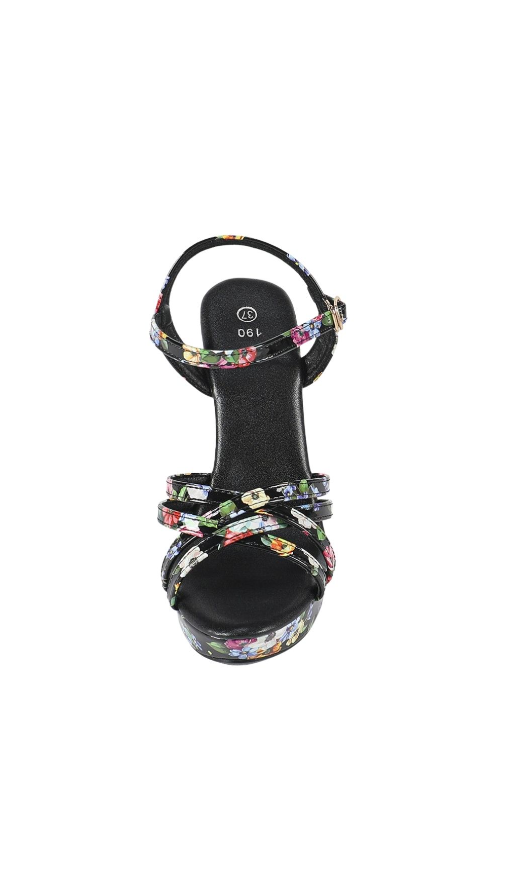 TRENDING BLACK FLORAL STILETTO HEELS - OWNCI