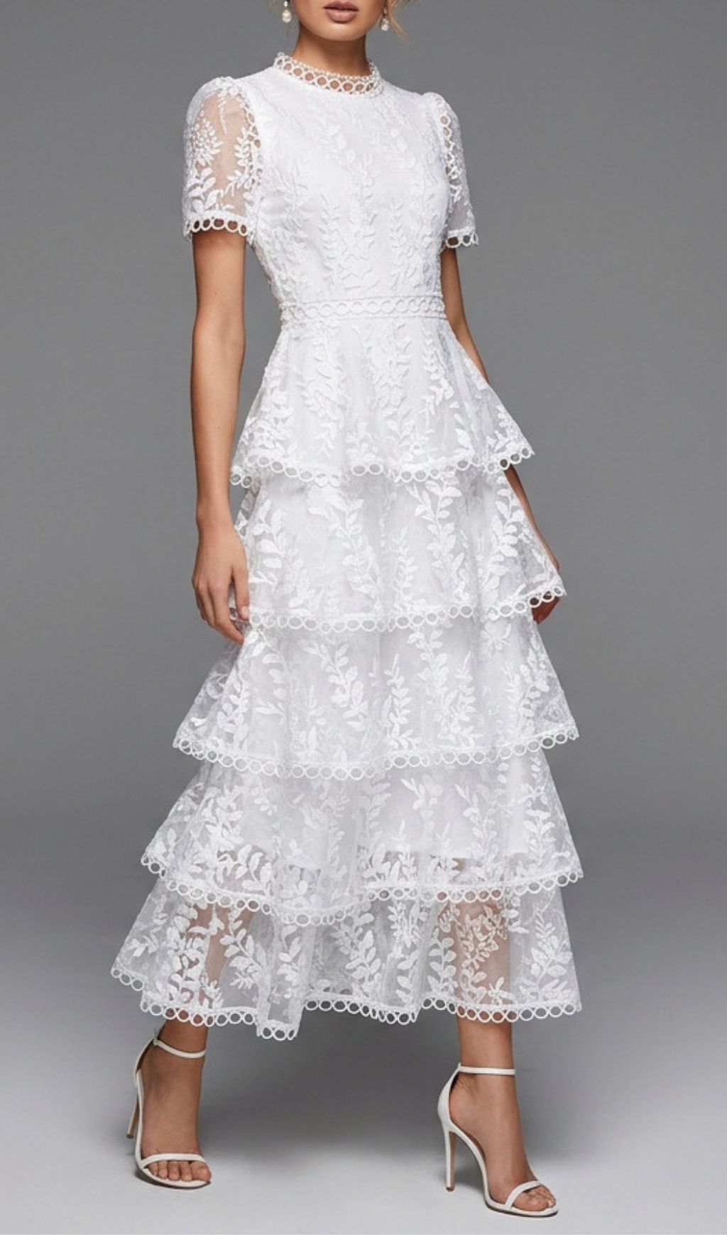 VINTAGE LACE LAYERED MIDI DRESS TRENDING - OWNCI VINTAGE LACE LAYERED MIDI DRESS TRENDING - OWNCI