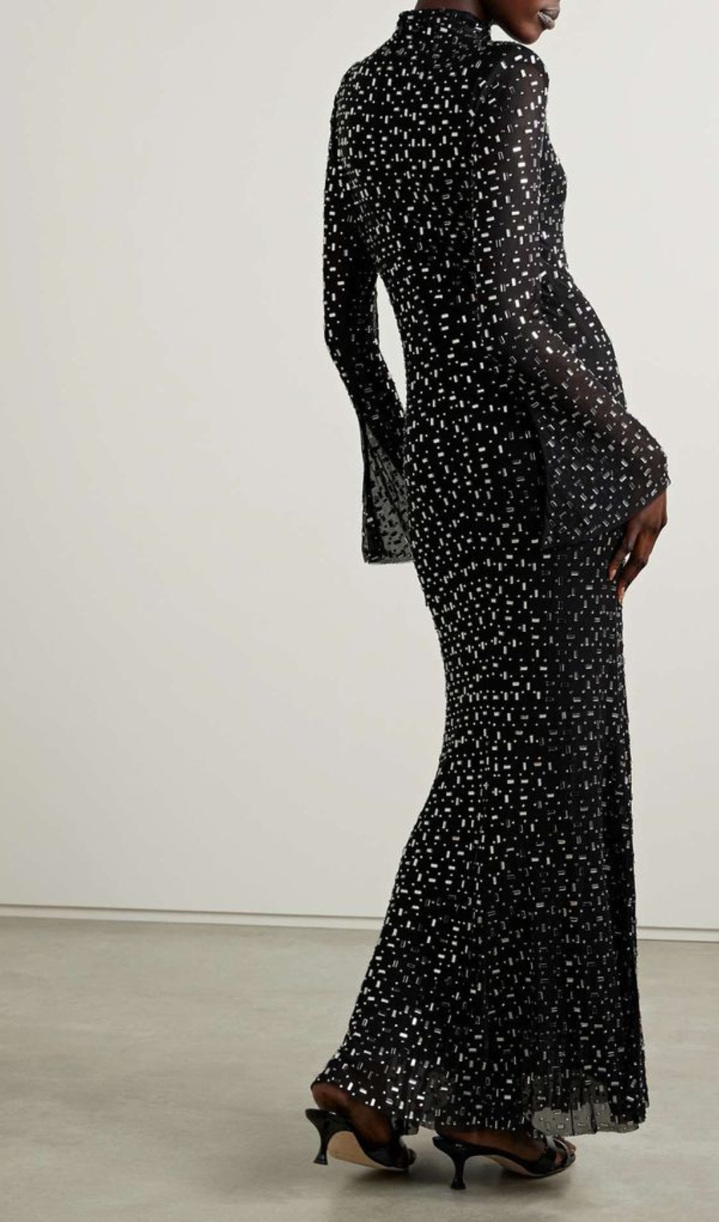 2c655bec2167adf5251c77128fe4165c.jpg Fashionslee Women Butrus Black Crystal Long Sleeve Maxi Dress