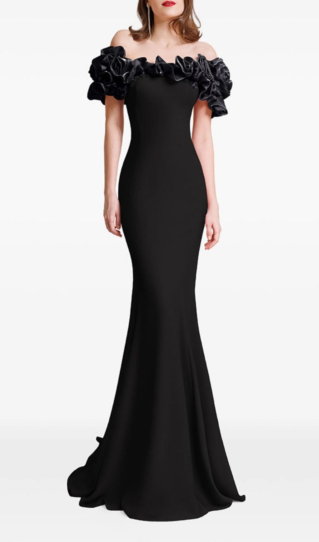 2c756eeee90e530b4a0835fb9cc898e7.jpg Fashionslee Women Kymber Black Off-Shoulder Maxi Dress